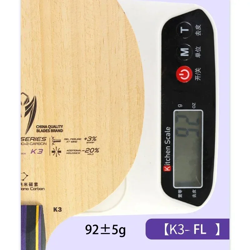Original LOKI Kirin K3 hoja de tenis de mesa 5 madera 2 paleta de Ping Pong de carbono entrenamiento para principiantes raqueta de Ping Pong apagada + con bolsa Loki