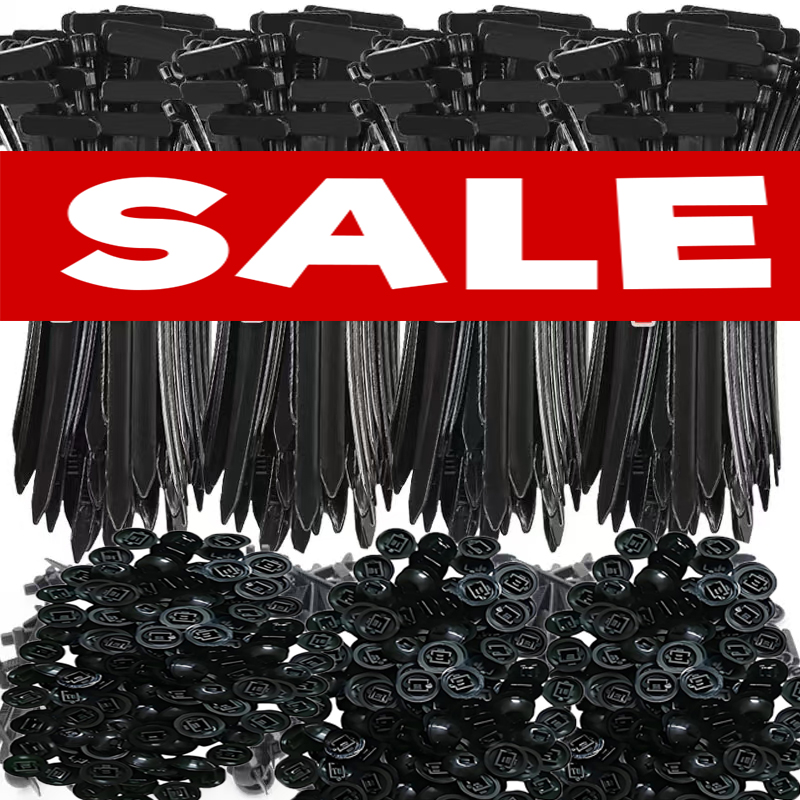 Nylon Universal Cable Tie Buckle Heavy Duty Self-Locking Zip Ties Holder with Pin Fasteners Car Body UV Resistant Zipties