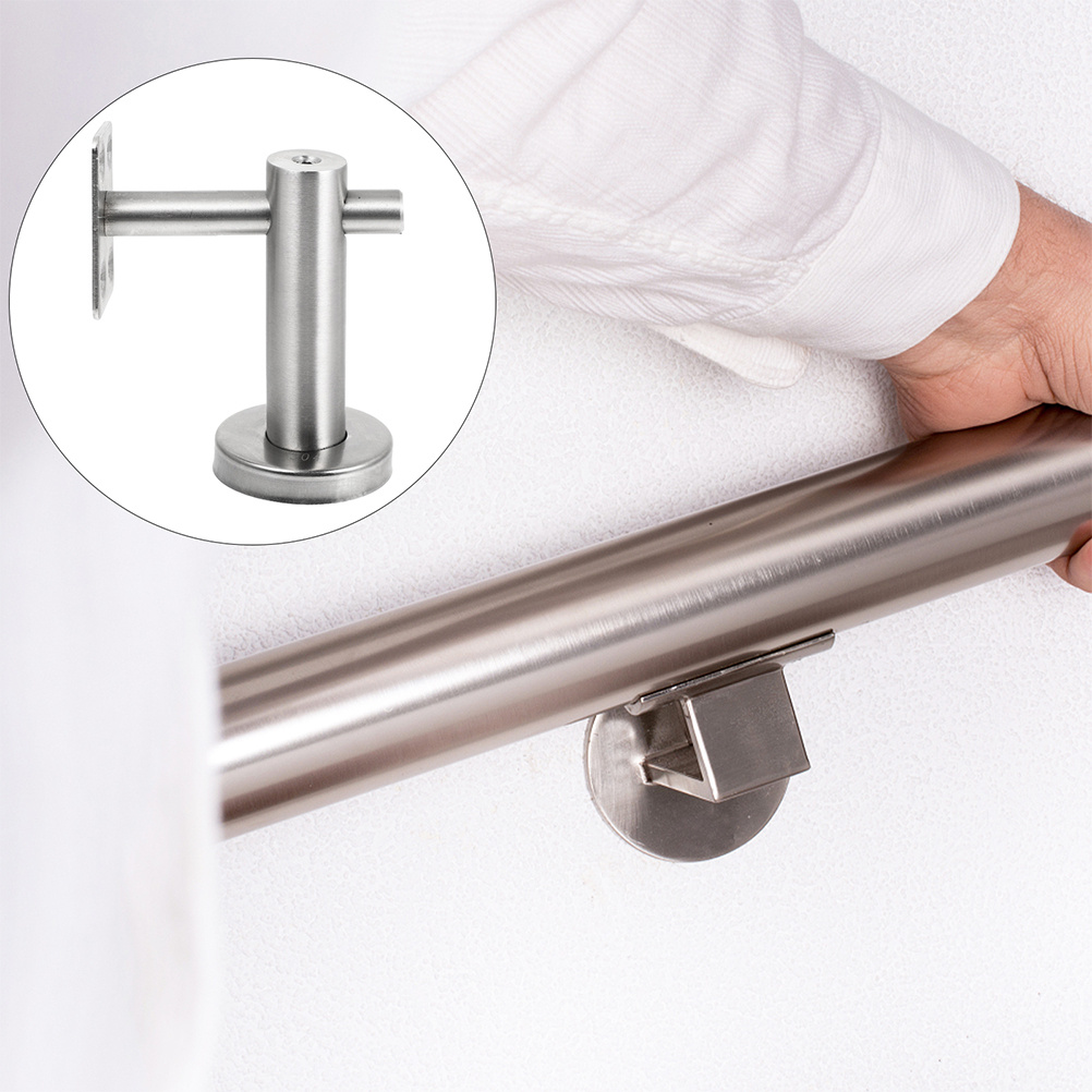 2Pcs High-Class Handrail Support Bracket Movable Design for Stairs Railings Building Guardrails Decorative Handrail Bracket