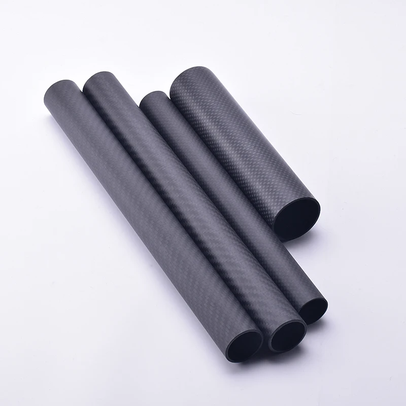 2PCS Chiều Dài 250Mm Đồng Bằng Matte Carbon Fiber Ống Drone Phụ Tùng OD4 5 6 8 10 12 14 16 18 20 25Mm Nhà Máy Bán Hàng Trực Tiếp CNC Cắt