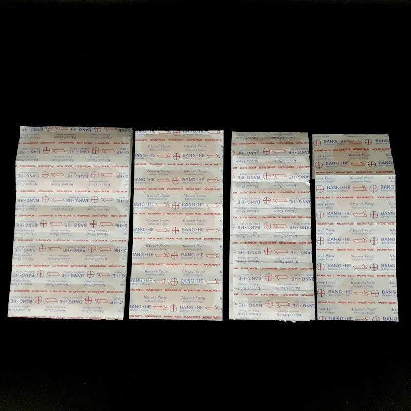 Woundplast First Aid Bandagens adesivas, Band Aid de forma múltipla, fita adesiva ferida, gesso respirável, 100pcs por conjunto