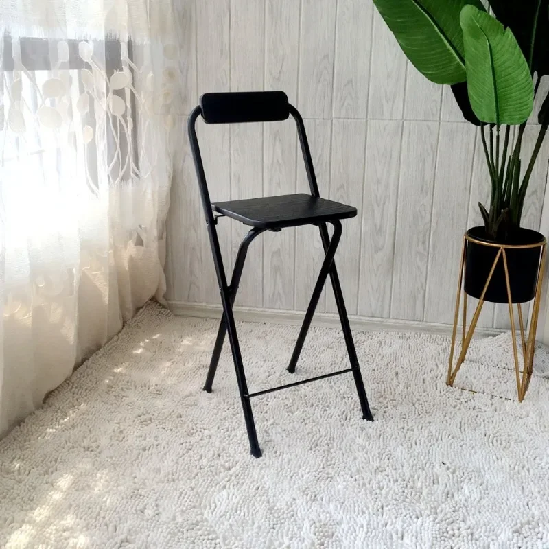 Nordic Ergonomische Bar Stühle Klapp Gamer Hohe Eisen Rückenlehne Barhocker Leichte Stuhl Küche Hocker Restaurant Möbel
