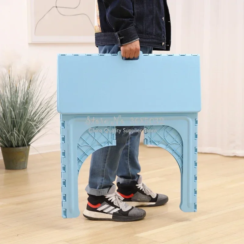 Kids Plastic Folding Table and Chairs Set, Children's Writing Table, Outdoor Portable Foldable Desk, Kindergarten Furniture