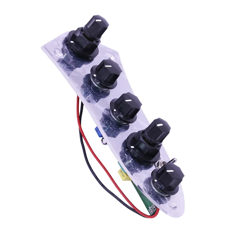 5 Jazz JB Bass Loaded Wired Control Plate for 4/5 String Bass Guitar Parts