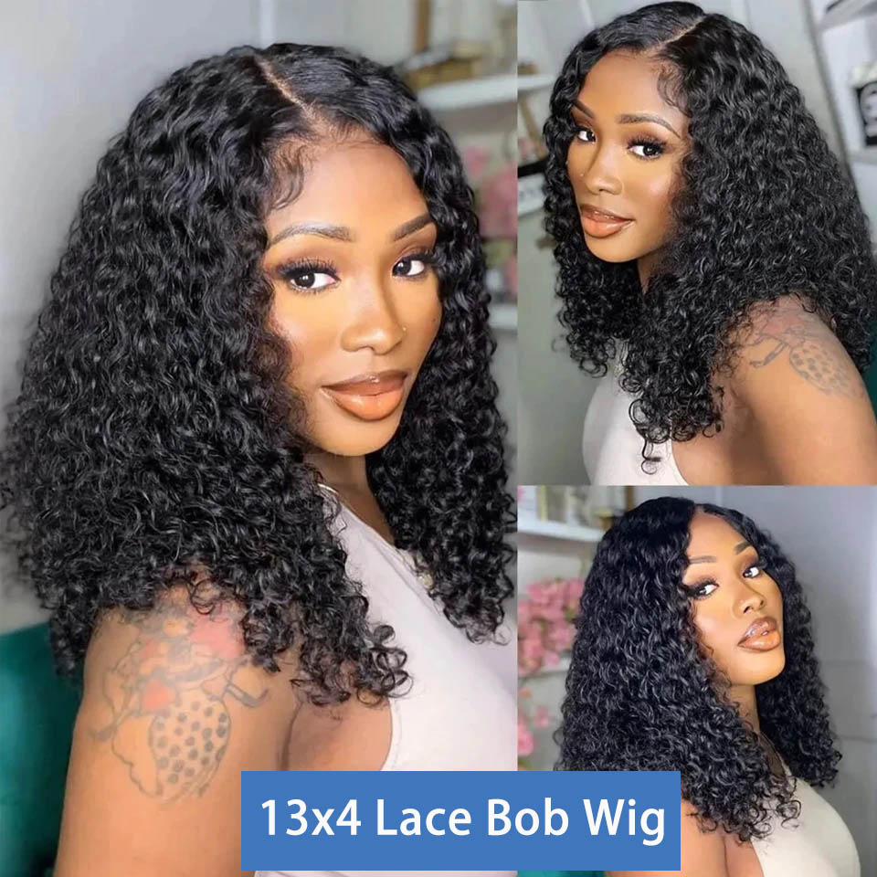 Peluca de cabello humano rizado para mujer, postizo de encaje Frontal 13x4 HD, encaje Frontal 13x4, encaje Frontal 13x4, sin pegamento