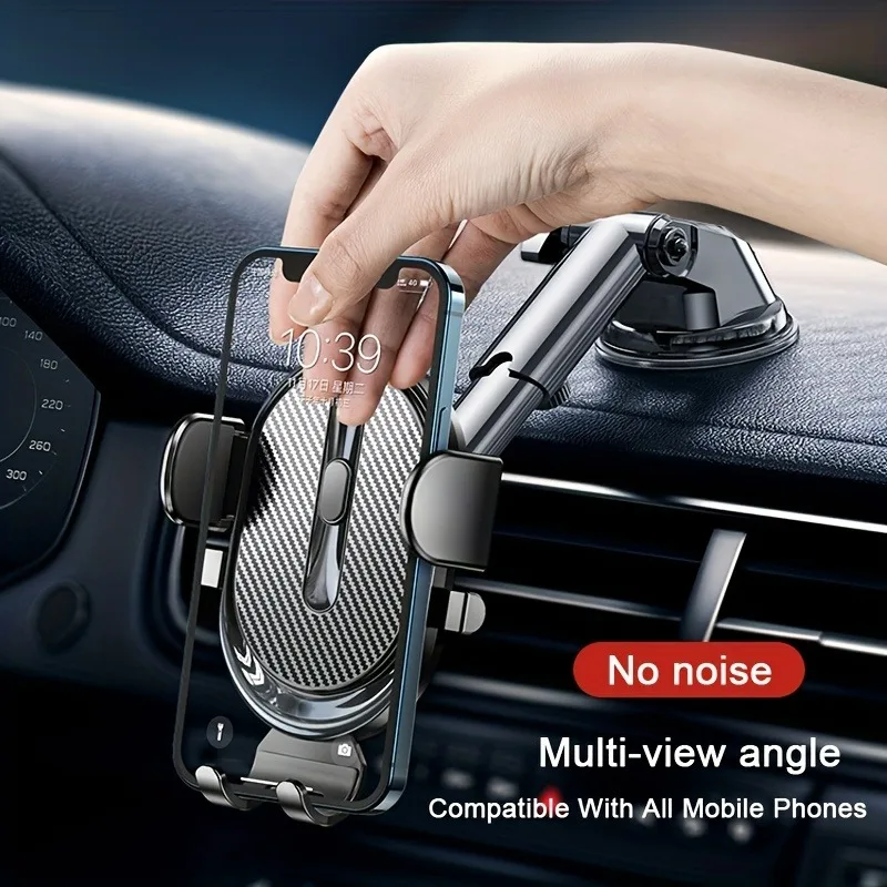 Upgrade Version Universal Car Mobile Phone Holder Multi-Functional Universal Air Vent Mount Sucker Bracket Car Smartphone Holder