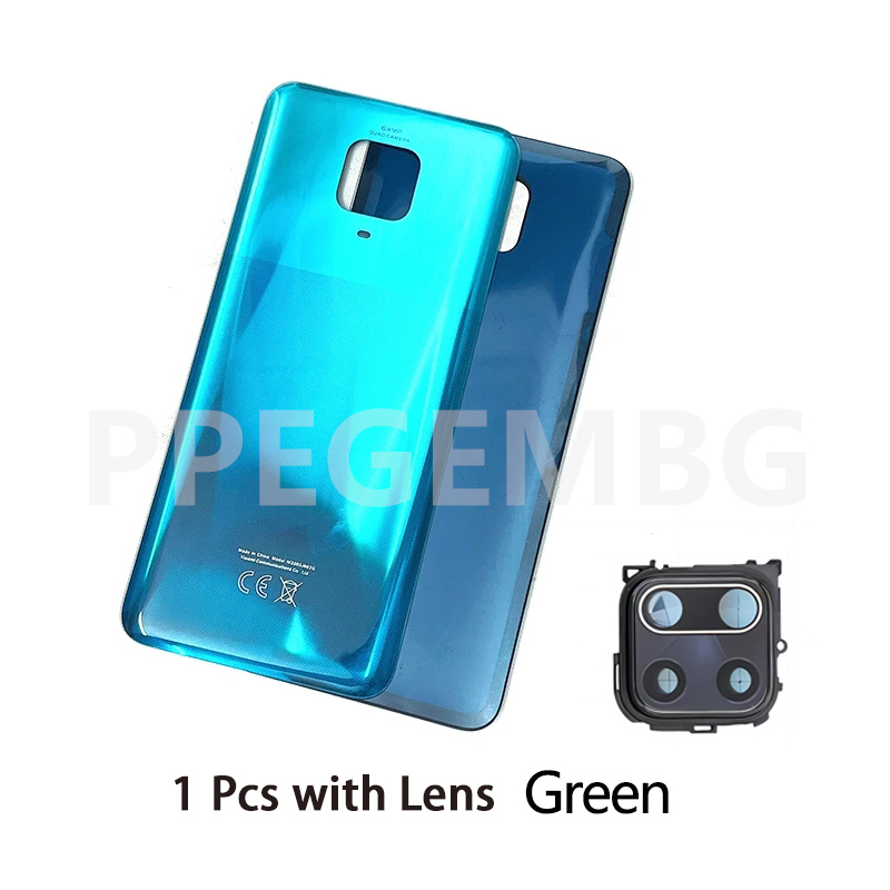 Hinweis 9S Glas Für Redmi Hinweis 9 Pro Max S Hinweis 9Pro Batterie Zurück Abdeckung Hintere Tür Deckel Panel Shell gehäuse Fall Kamera Objektiv