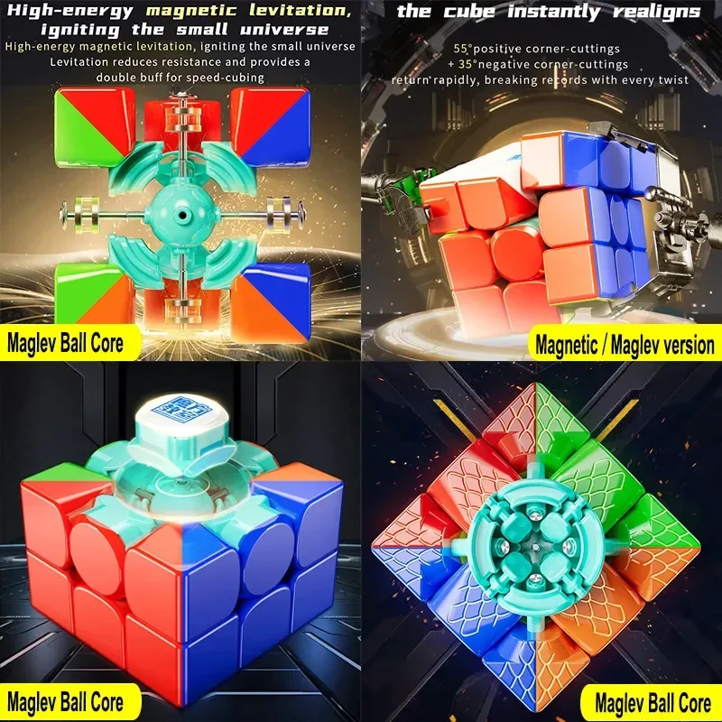 [JudyCube] MoYu RS3M V5 3X3 Magnetic Magic Speed Cube Stickerless Professional Fidget Toys RS3 M V5 Cubo Magico Puzzle