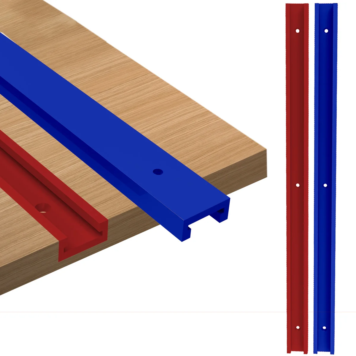 Pista de aleación de aluminio para carpintería, guía de calibre de inglete, ranura en T, herramienta de madera para enrutador de sierra, herramientas de mesa, 30 pistas tipo T, 30-50cm