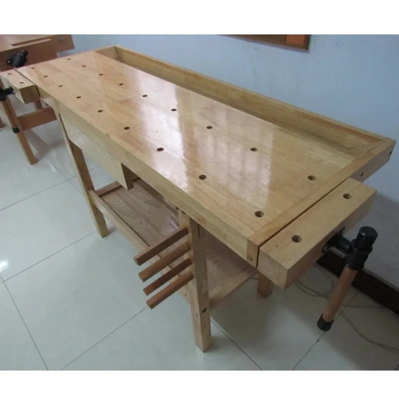 다기능 목공 작업대 콘솔 너도밤나무 작업대 DIY 수작업 목공용 원목 테이블 클램프 포함 YL-151-A