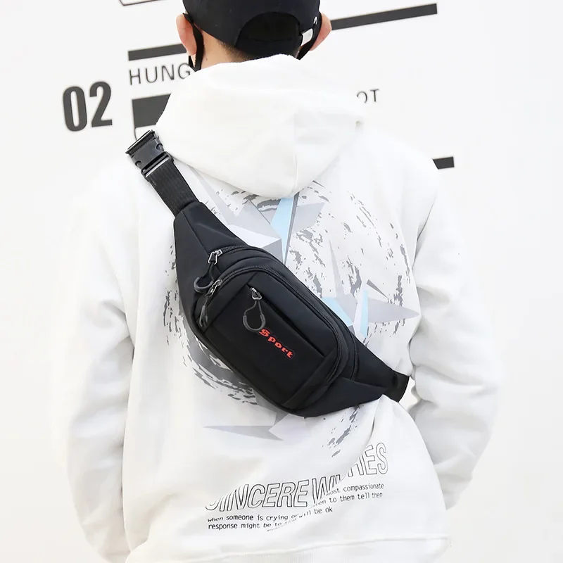 Riñonera informal impermeable para hombre y mujer, bolsa de Viaje Unisex, bolsa cruzada de pecho, bolso de hombro para teléfono, cinturón