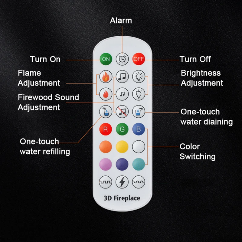 リモート蒸気水蒸気暖炉屋内シミュレーション偽火災加湿器テレビ装飾 3D LED 埋め込み現代スマート電気霧化暖炉