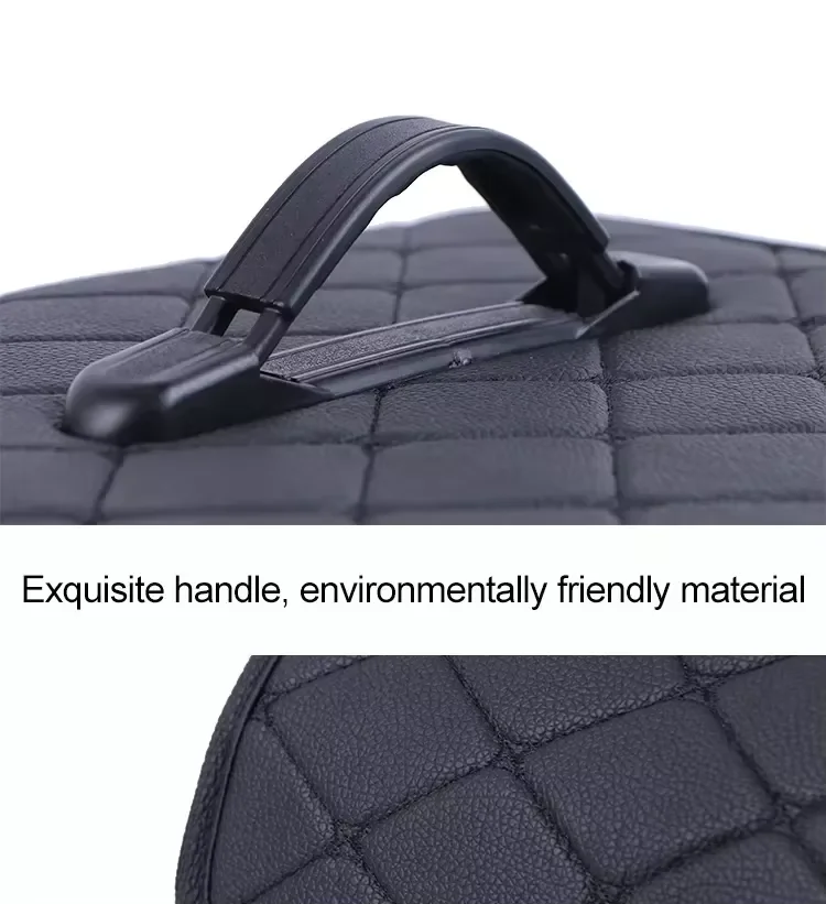 1 PC รถ PU หนัง Trunk กล่องเก็บแบบพกพารถ Multiuse Storage องค์กรรถ Trunk Bag Auto Storage กล่อง-