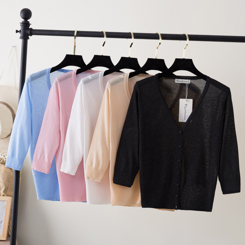 Кардиган Женский Летний одежда для женщин свитер укороченный вязаный милый женское пальто болеро мода 2025 женская укороченнный кофты кордиганы женские модный верхняя кофта белый джемпер с v вырезом кардиганы девочек