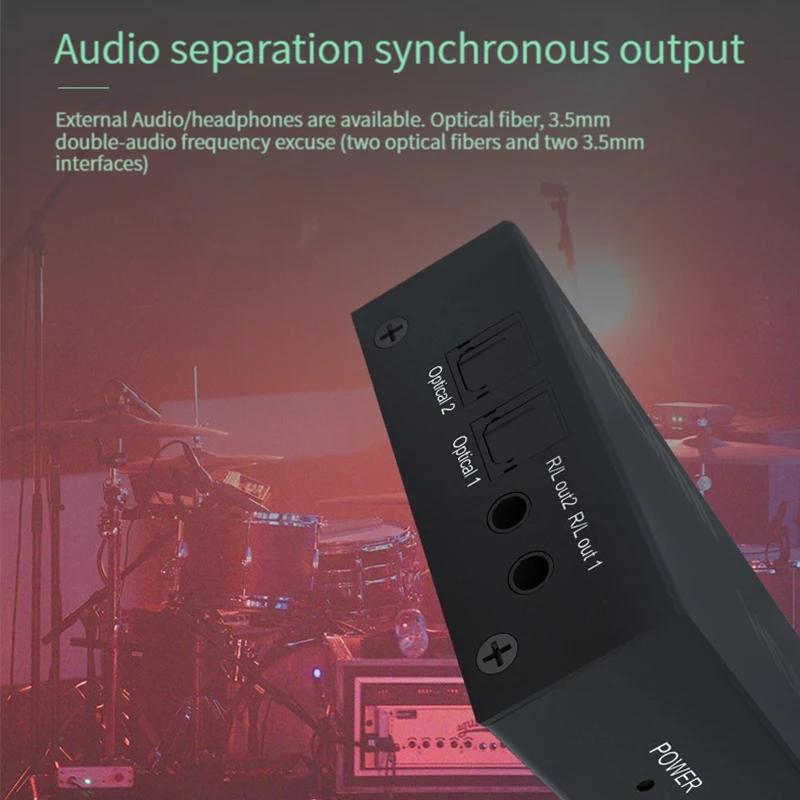 Matrix Switch HDMI 6x2 4K 60Hz HDMI Matrix 6 in 2 out Video Switcher Splitter with optical R/L Audio Extractor for PC monitor