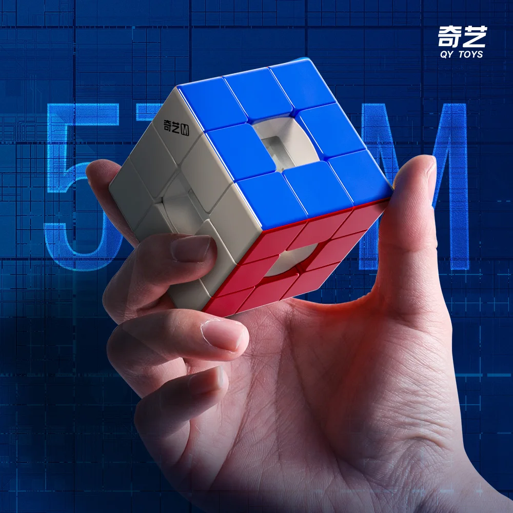 [ECube] QiYi Racing Void Cube Hollow 3x3x3 Cube Magic Speed Cube Stickerless Professional Fidget Toy Void Cube Cubo Magic Puzzle