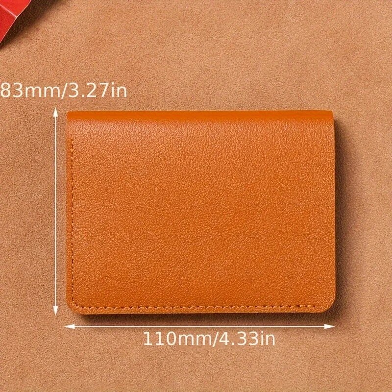 Petit portefeuille classique en cuir PU pour hommes et femmes, court et Simple, à la mode, Ultra fin, pour cartes de crédit, porte-monnaie