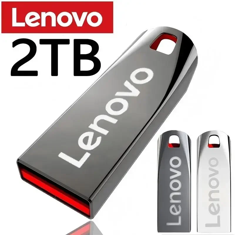 Lenovo Flash Drives 2TB Usb 3,0 Mini Pendrive de Metal de alta velocidad 1TB 512GB Stick Unidad portátil Memoria impermeable almacenamiento U disco
