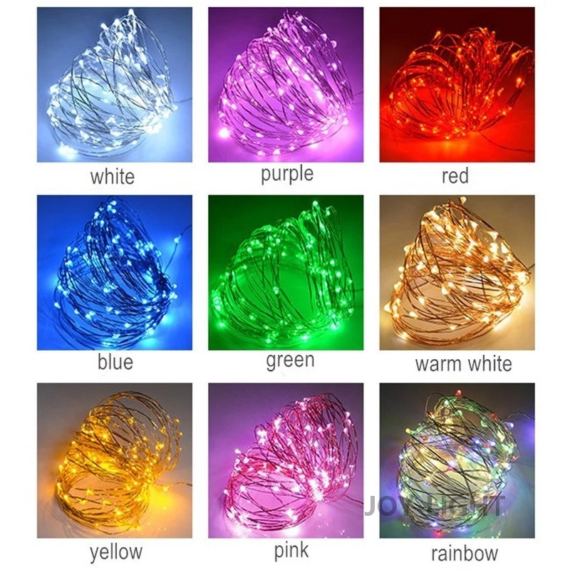 10 Chiếc Chạy Bằng Pin Đèn 5M LED Bar Ánh Sáng Sinh Nhật Dây Đồng Chặn Ánh Sáng Thanh Tự Làm Đám Cưới trang Trí Tiệc