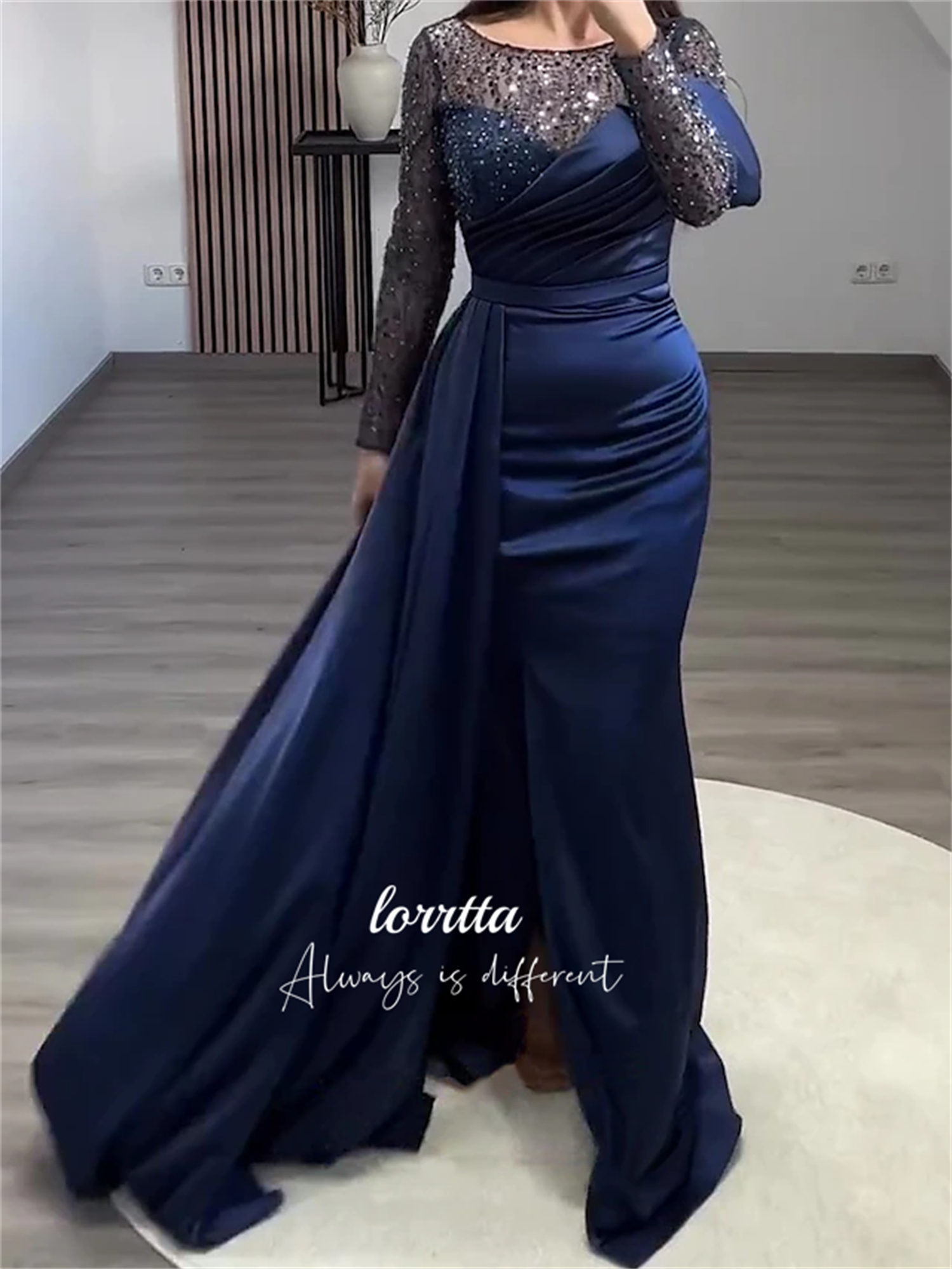Lorrtta Mermaid Grace Evening Dress Ball Gown Special Occasion Dresses Elegant Luxury Wedding Prom Customized فساتين سهرة