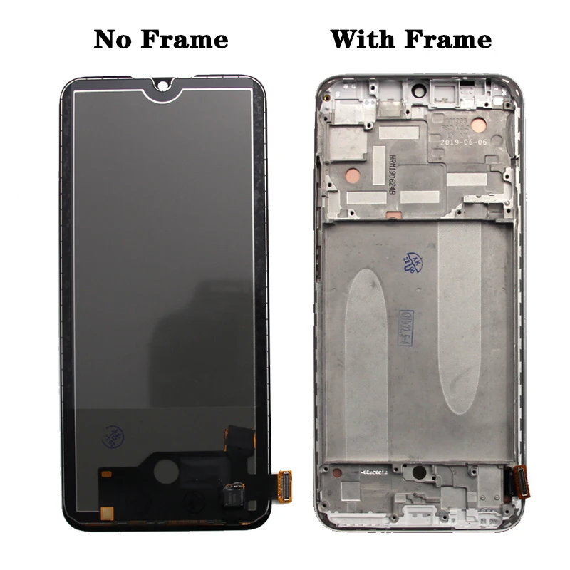 สําหรับ Xiao mi mi A3 CC9E LCD หน้าจอสัมผัสเปลี่ยนกรอบสําหรับ mi A3 M1906F9SH M1906F9SI จอแสดงผล LCD