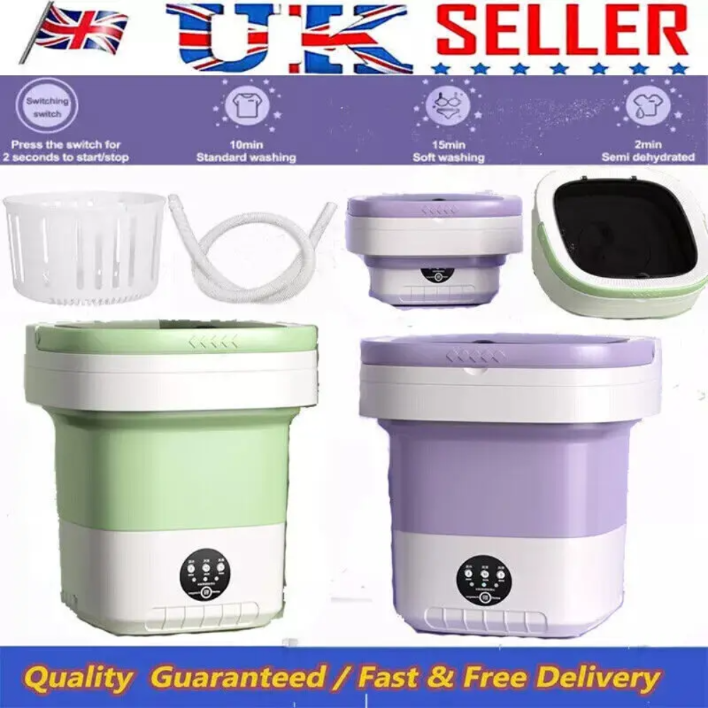 8/12L Large Capacity Portable Washing Hine Mini Foldable Washer Rotary Dryer