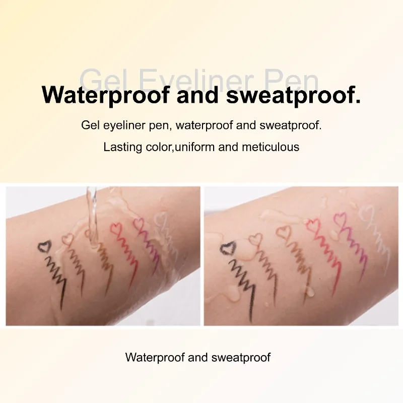 Oogmake-Up Eyeliner Langdurige Waterdichte Niet-Vervagende Schoonheid Make-Up Tool Sneldrogende Niet-Smudge Eyeliner