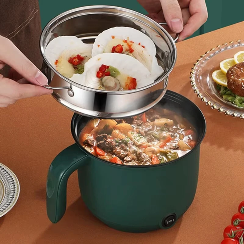 Mini olla de cocina casera de capacidad, olla arrocera multifuncional, sartén antiadherente, Material de seguridad, olla portátil, electrodoméstico