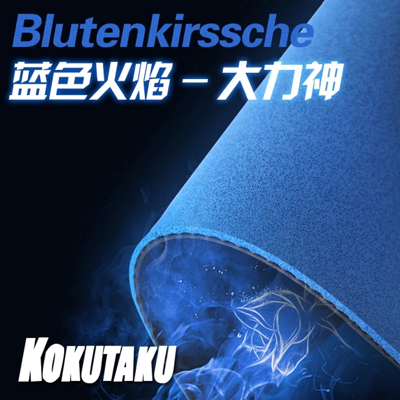 Original KOKUTAKU Blutenkirssche Blaue Schwamm Noppen in Tischtennis Gummi Ping Pong Schwamm für 40mm + Tenis Tenis de Mesa