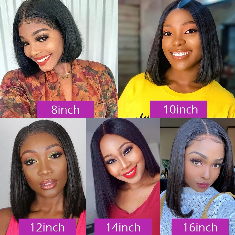 Pacotes retos de osso brasileiro 100% pacotes de cabelo humano não processado cabelo virgem 1/3 pacotes curto em linha reta tecer extensões de cabelo