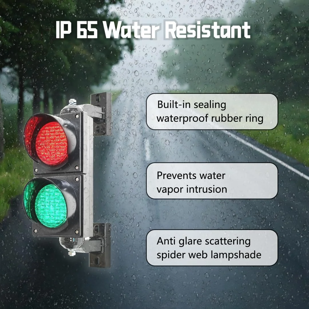 Traffic Lights Red Green Stick Safety Signal Light Indicator Warning 100mm Control Button Controller Security Led Signals 220v