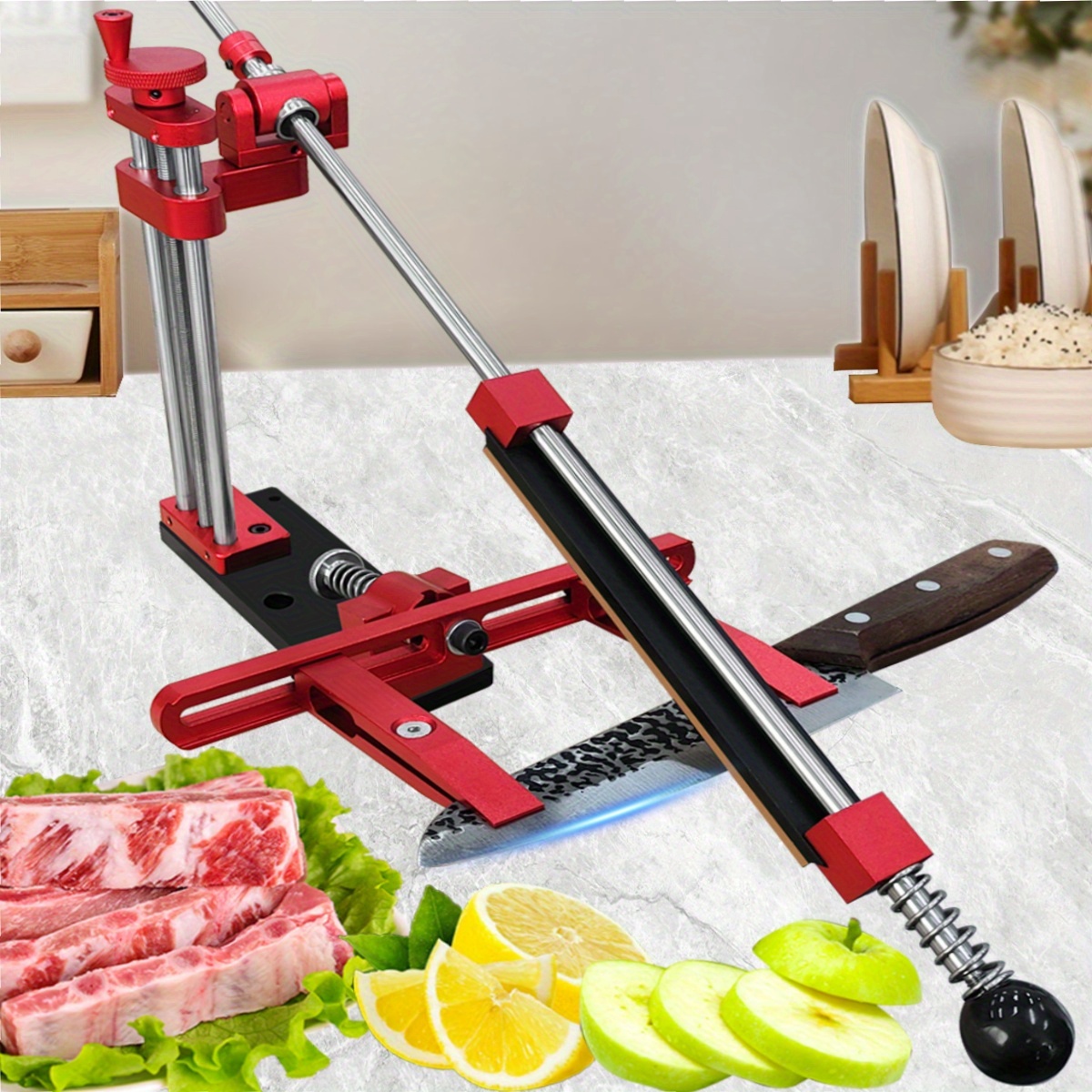 Herramienta de afilado de ángulo de precio ajustable Manual profesional, rotación multiángulo, equipada con 4 piedras abrasivas de diamante