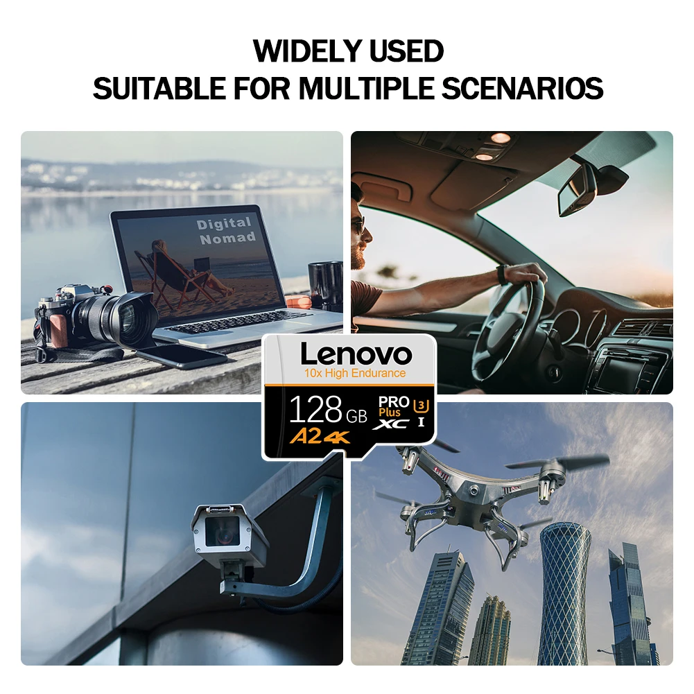 Original Lenovo 1TB Memory Card 128GB High Speed Micro TF SD Card 2TB 1TB 512GB SD Card V30 U3 TF For Tablet Ps4 ssd Switch PC