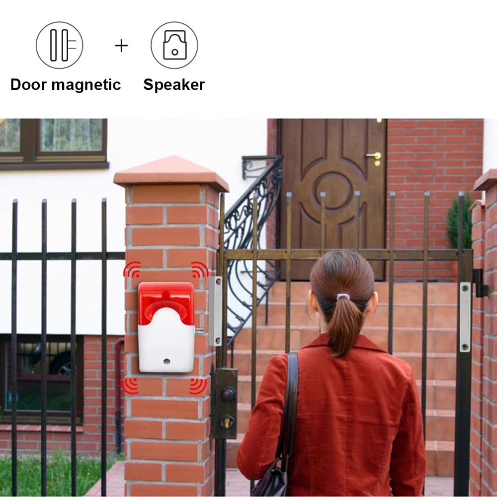 เซ็นเซอร์ประตู NC โลหะแบบมีสายลูกกลิ้งชัตเตอร์ประตูแม่เหล็ก Contact Reed Switch สําหรับ Security Alarm System