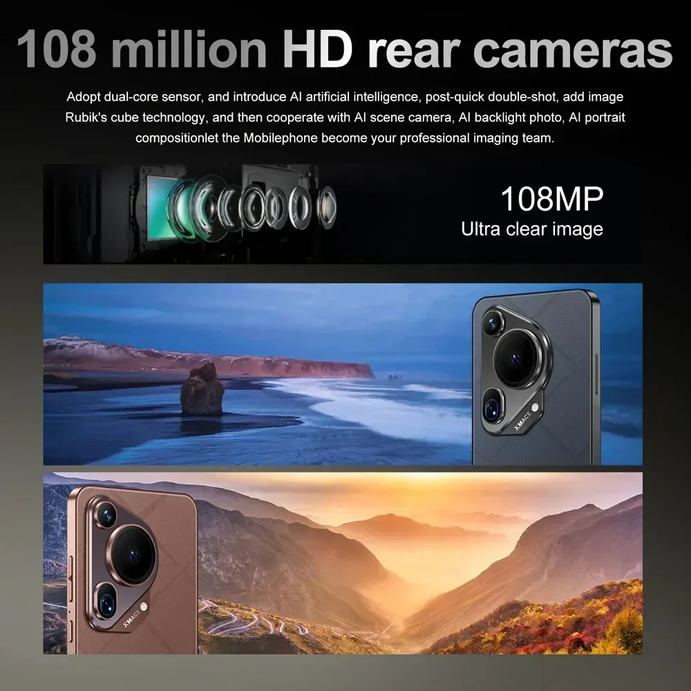 P70 ultra smartphone 7.3 polegadas versão global android14 telefone móvel original snapdragon 8 gen 3 telefone celular 5g duplo sim celulares