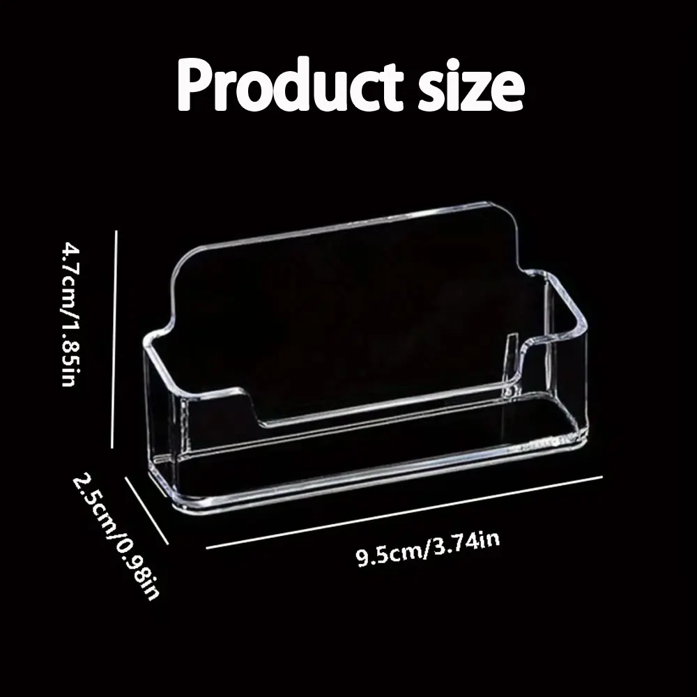 Porta biglietti da visita in plastica trasparente, espositore per biglietti da visita in acrilico, biglietti da visita 30-40