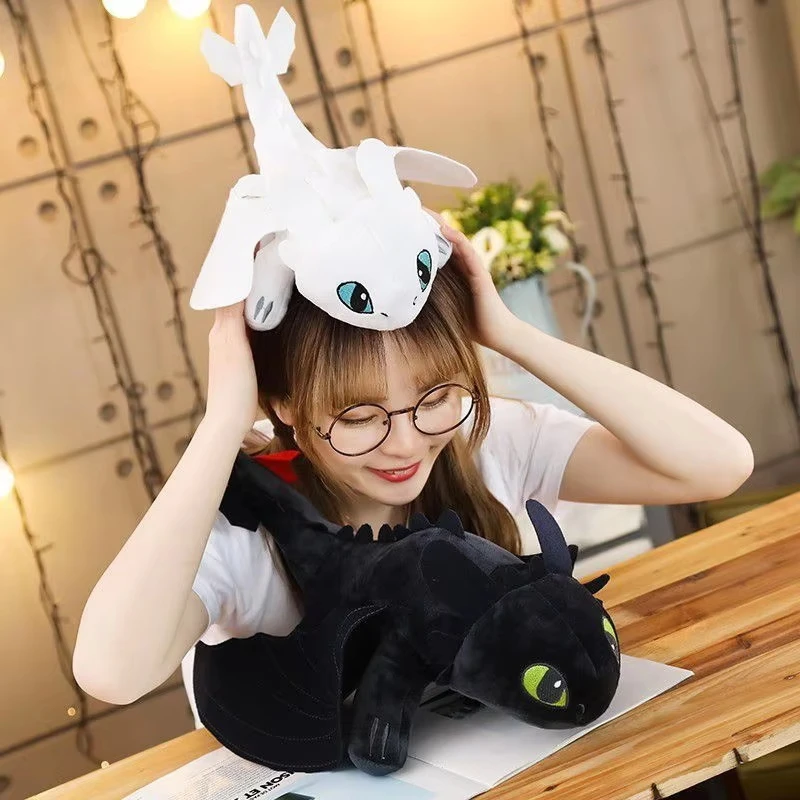 Giant Plushies Dragon Toys Kawaii White Black Dinosaurs Animal Stuffed Plush Toys In Stock Plush Kid Birthday Gifts for Kids