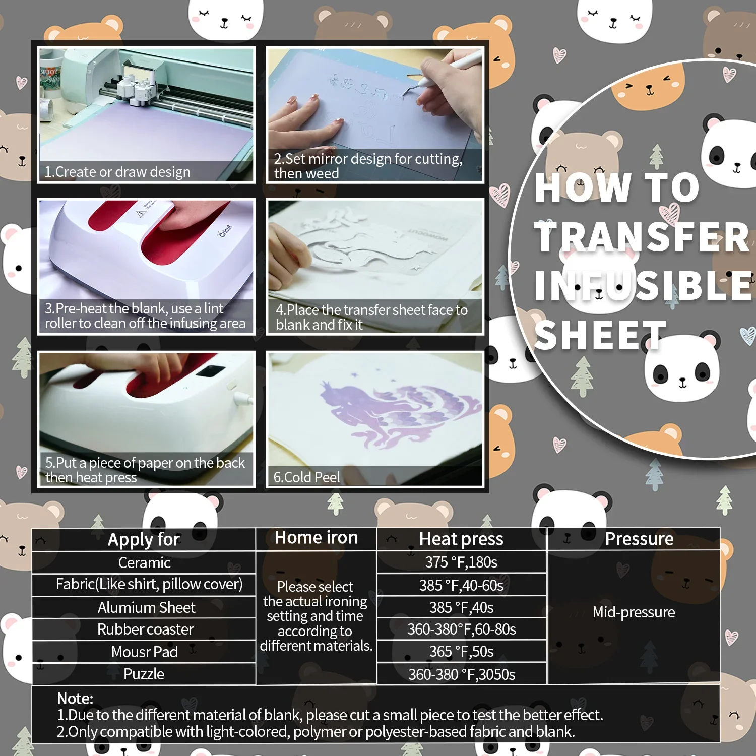 WOWOCUT Infusible Transfer Ink Sheet 1 PCS 12"X12" Pure Color Heat Press Transfer Paper Sublimation Ink Sheet for Machine DIY