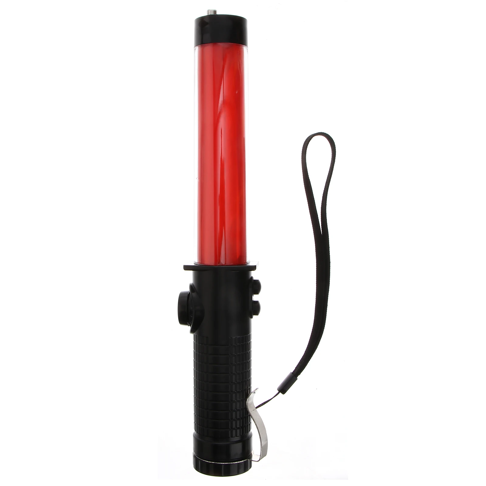 30CM Portable LED Traffic Light Baton Concert Light Stick Side Clip Design Traffic Wand Warning Lamp