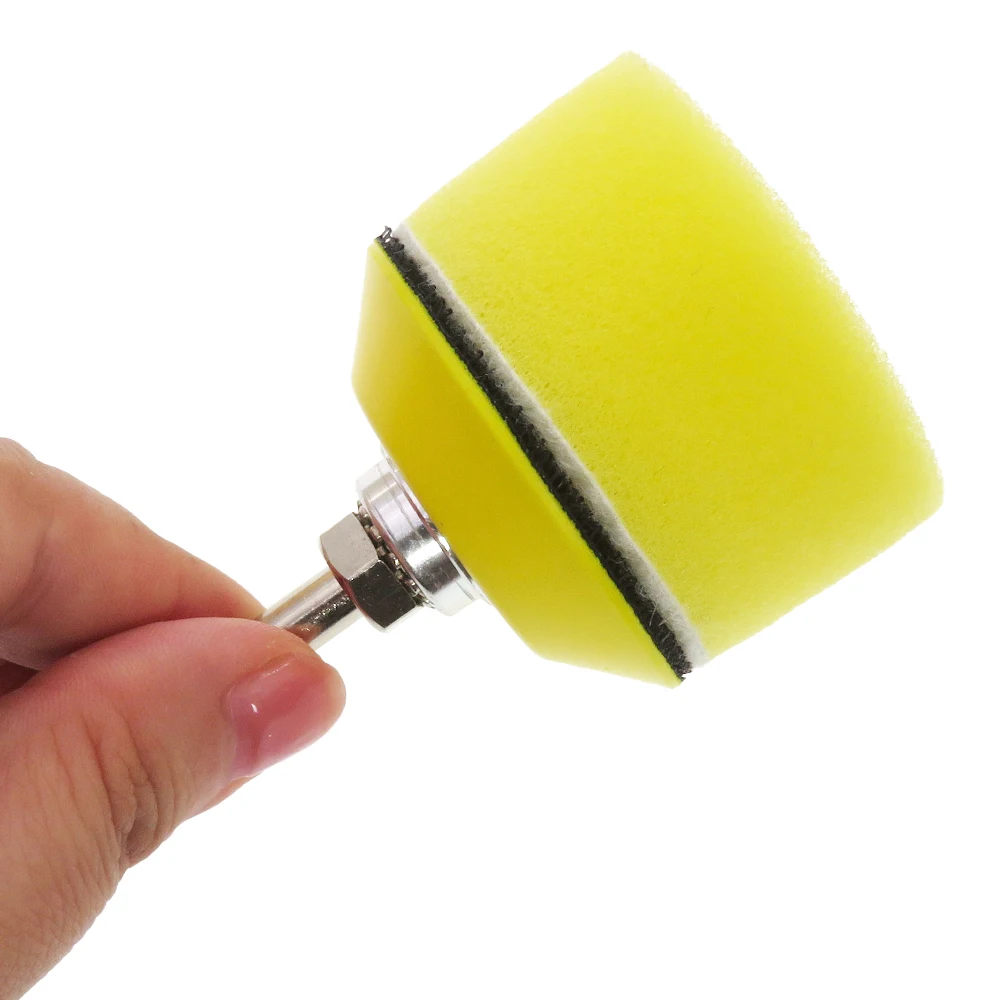 16Pcs 2 Inch Buffing Polishing Pad Kit Car Sponge Drill Adapter Grip Backing Plate M6 for Buffer Polisher Sanding Waxing Cutting