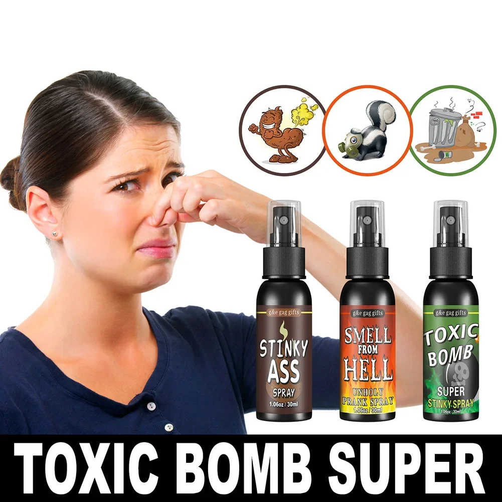 Liquid Fart Gag Prank Joke สเปรย์ Stink Bomb Smelly Stinky Gags 30ML ผายลมสเปรย์ Extra Strong Stink Prank นวนิยายของเล่นตลก