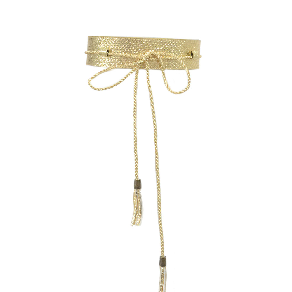 Cinto feminino de couro sintético com faixa larga |   Cinto feminino com borla trançada |   Cinto feminino com borla larga júnior