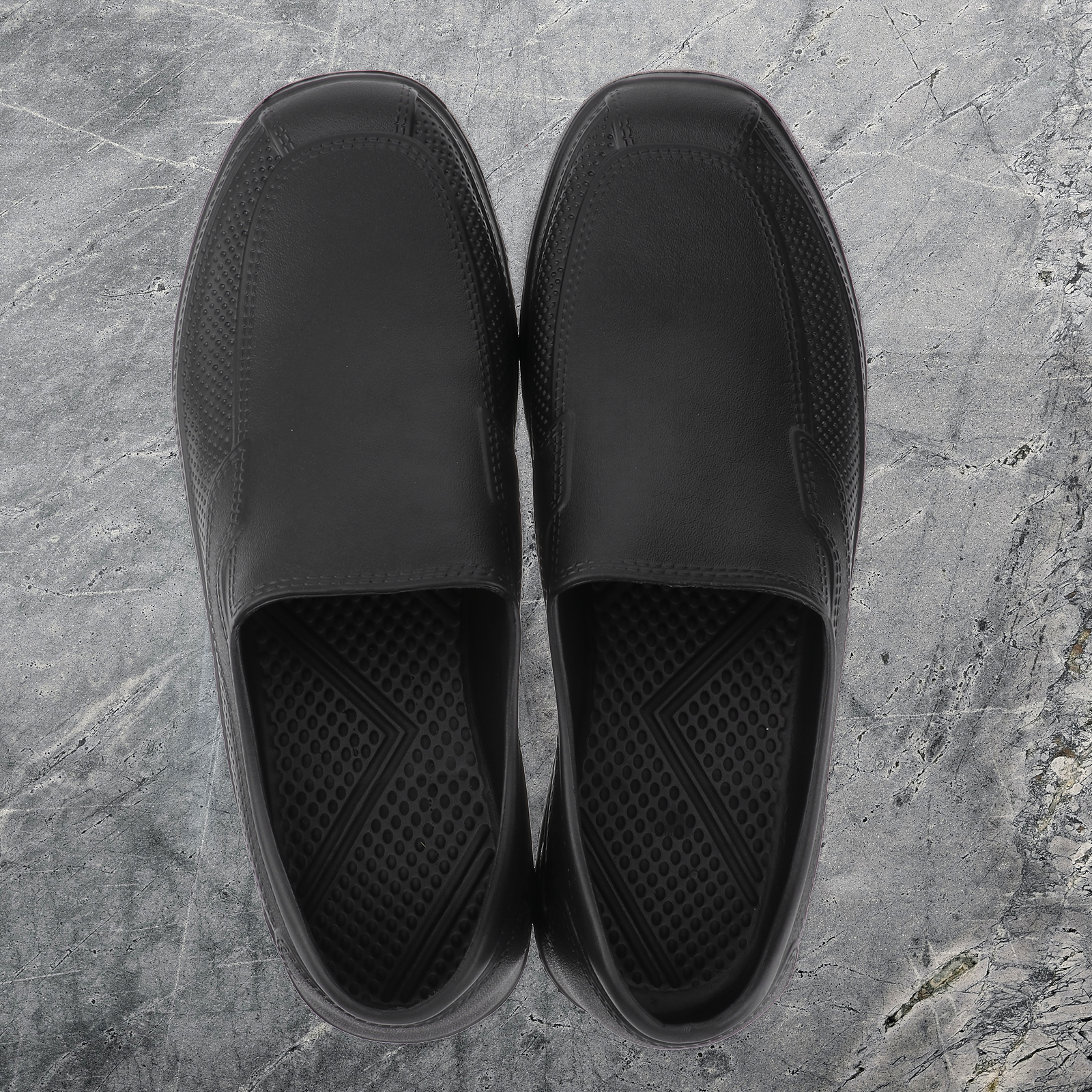 EVA Shoes Non-slip Wear Resistant Chef Shoes Lightweight Comfortable Kitchen Oil-proof Shoes (41 Code, Black)