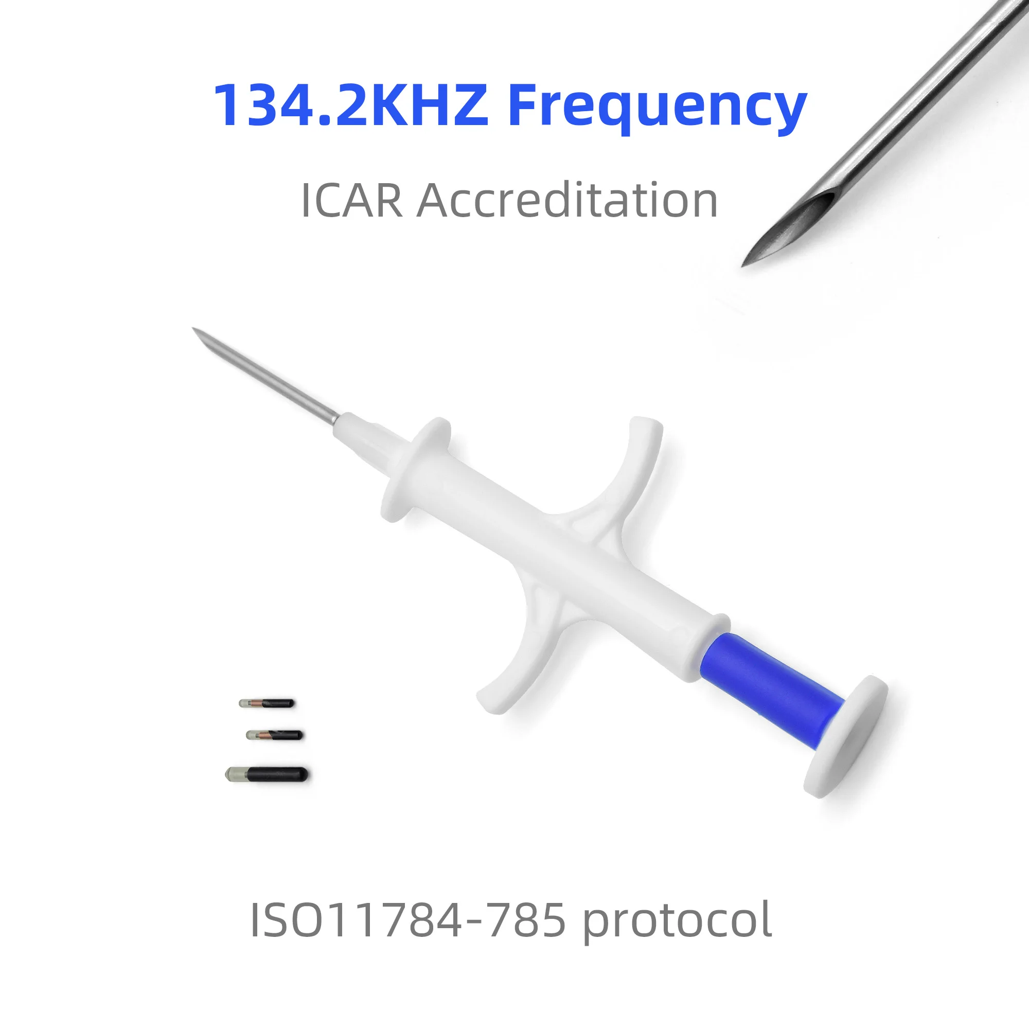 READELL 100 шт. стеклянная бирка с имплантером ISO11784/785 FDX-B использование черепахи сертификат ICAR чип для собак микрочип для домашних животных