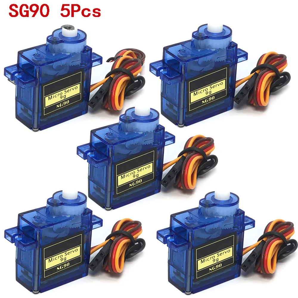 5pcs MG90S เกียร์โลหะดิจิตอล 9g Servo SG90 สําหรับ Rc เฮลิคอปเตอร์เครื่องบินเรือ MG90 9G Trex 450 RC หุ่นยนต์เฮลิคอปเตอร์