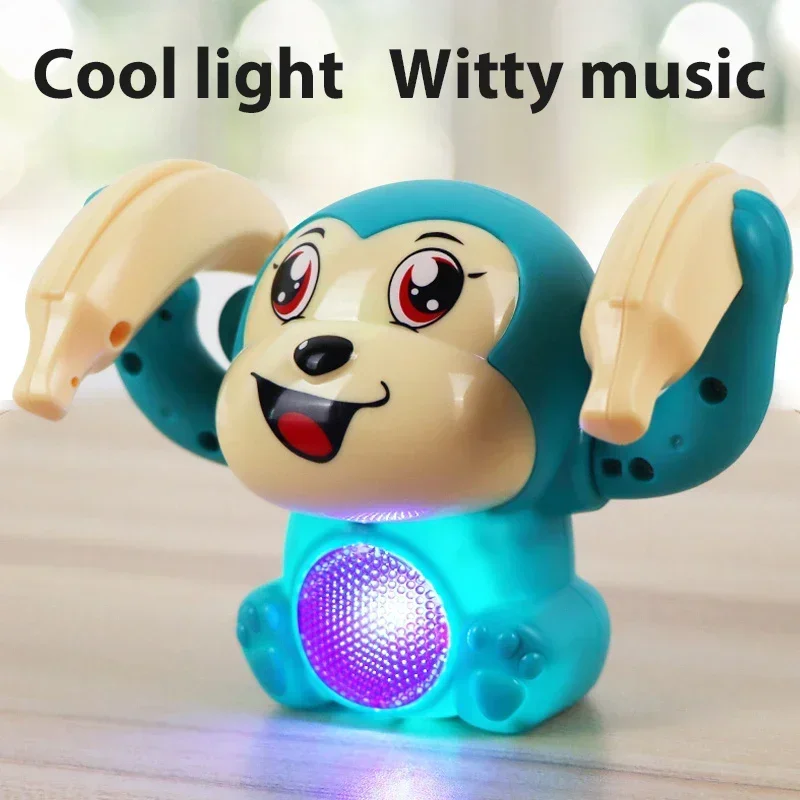 Baby Toys Electric Tumbling Monkey Light Music Puzzle Sound Tipping Monkey Kids Toys Early Educational Toys For Children Gifts