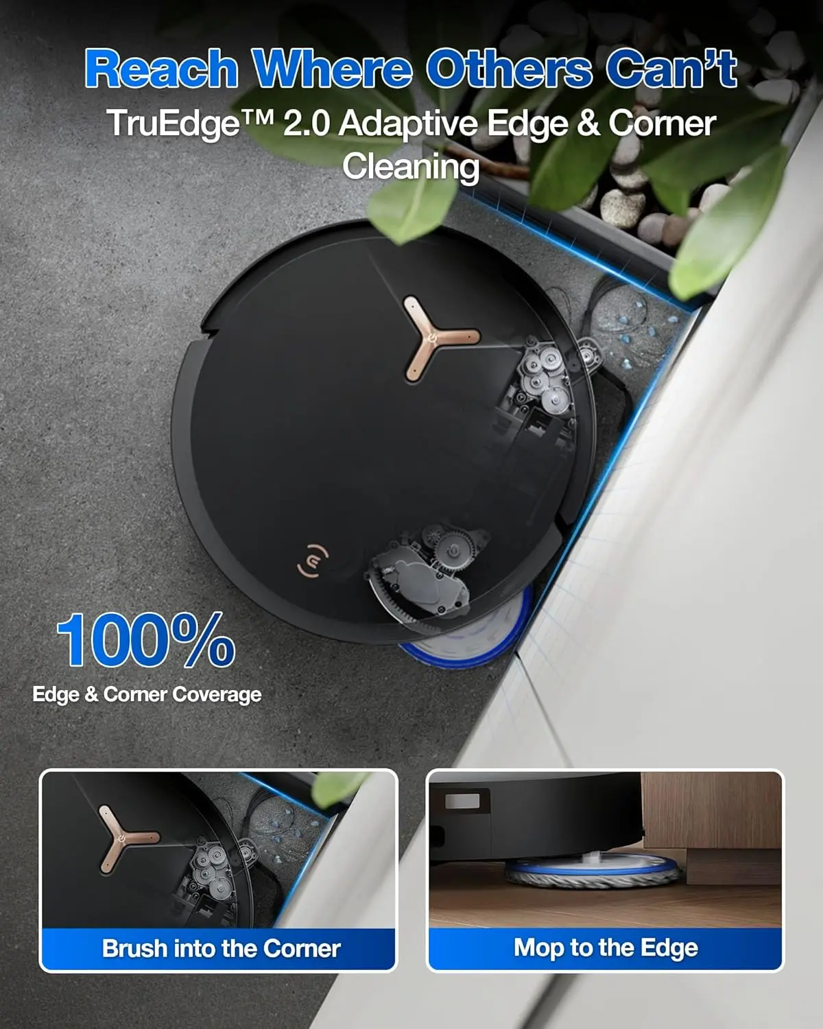 DEEBOT T50 MAX PRO Omni Robot Vacuum and Mop, 18,500Pa Suction, 18mm Auto-Lift,