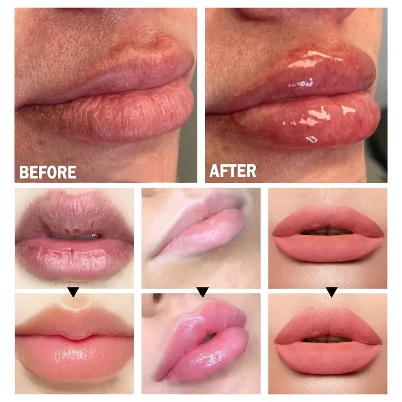 Aceite voluminizador instantáneo para labios, potenciador de labios, brillo de labios, suero hidratante, lápiz labial antiarrugas, maquillaje Sexy para el cuidado de los labios