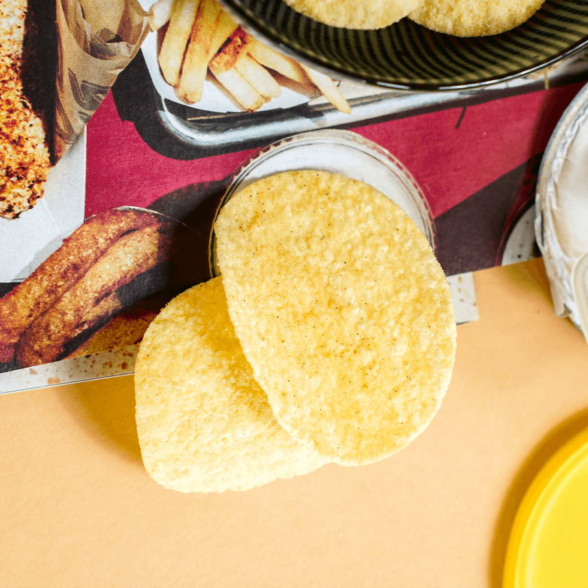 [6Packs]Black Pepper Rib Eye Steak Potato Chips, 3.17oz, 90.00g*6Packs