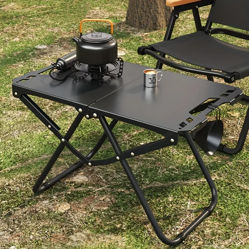 Mesa de picnic plegable liviana, mesa plegable para acampar para un uso práctico al aire libre, diseño que ahorra espacio, alta capacidad de carga